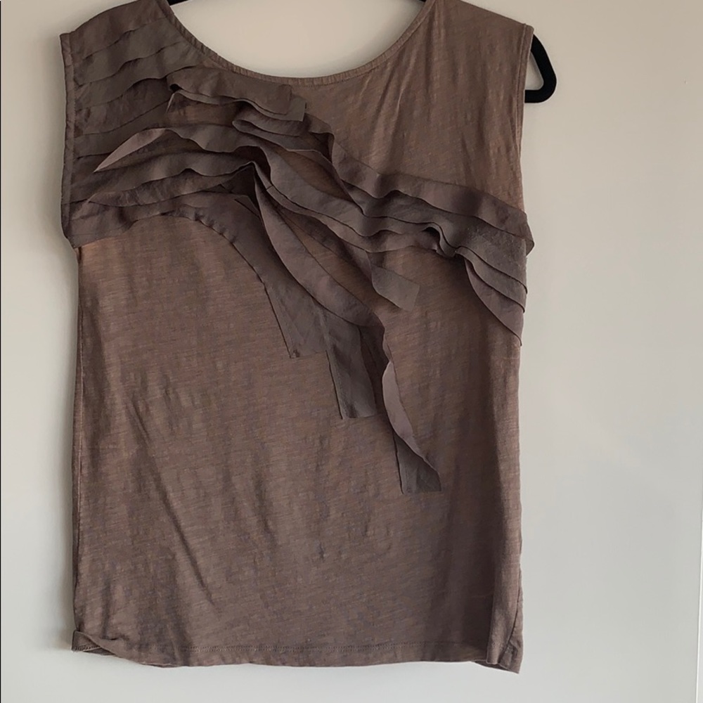 Ruffle sleeveless top - Loft